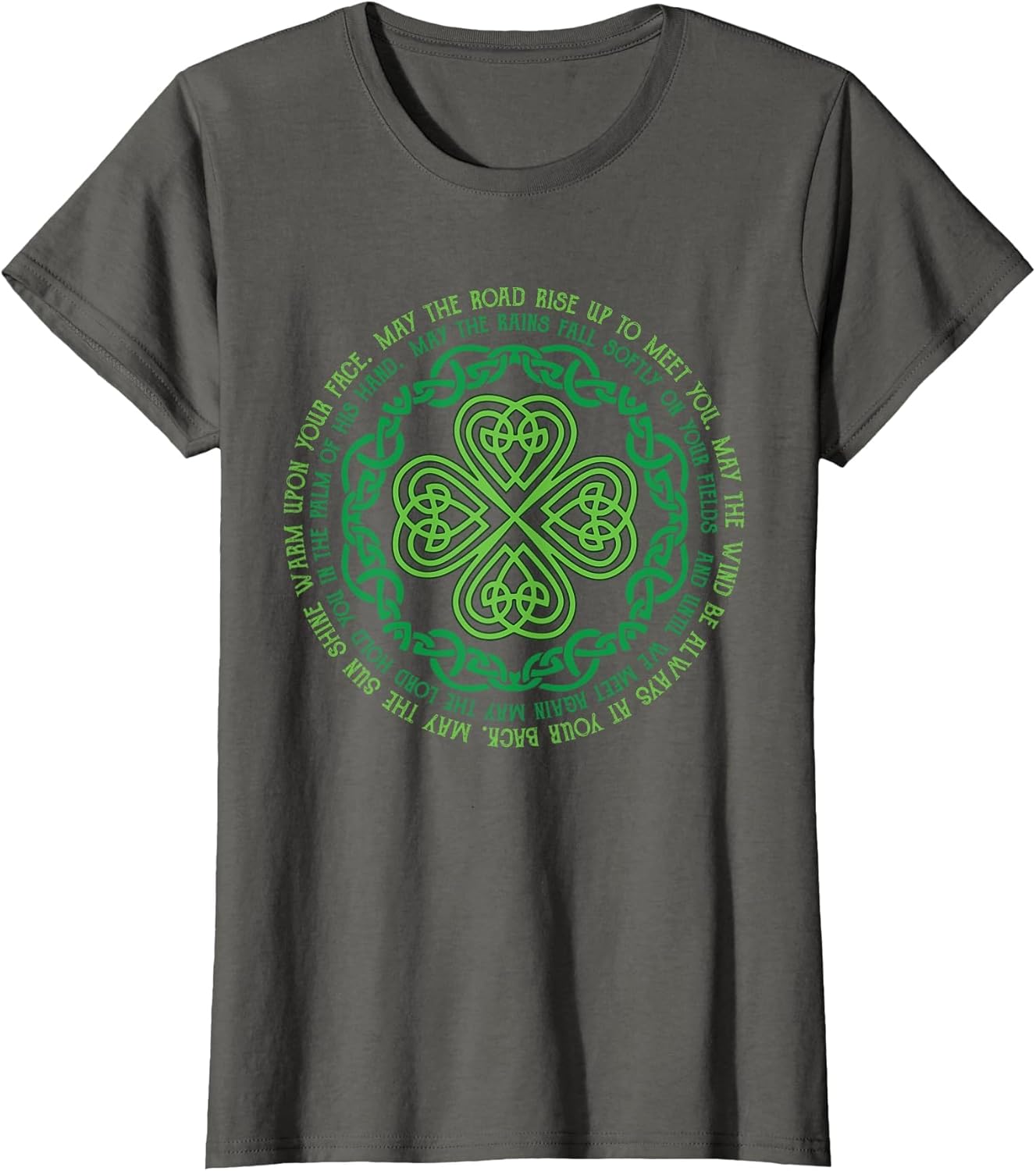Irish Blessing Celtic Knot & 4-Leaf Clover Luck