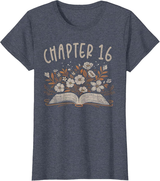 Chapter 16th Birthday Bookworm 16 Years Old for Book Lovers