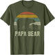 Funny Papa Bear Shirts, Cub 1 Kid Fathers Day Grandpa