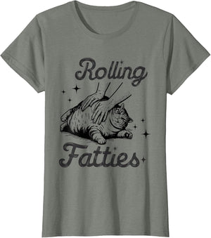 Rolling Fatties Cat Funny Cute Cat Lover Kitten Owner Kitty