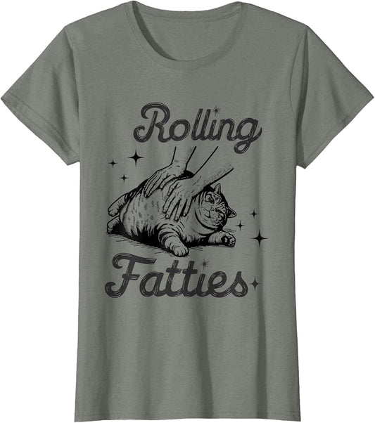 Rolling Fatties Cat Funny Cute Cat Lover Kitten Owner Kitty