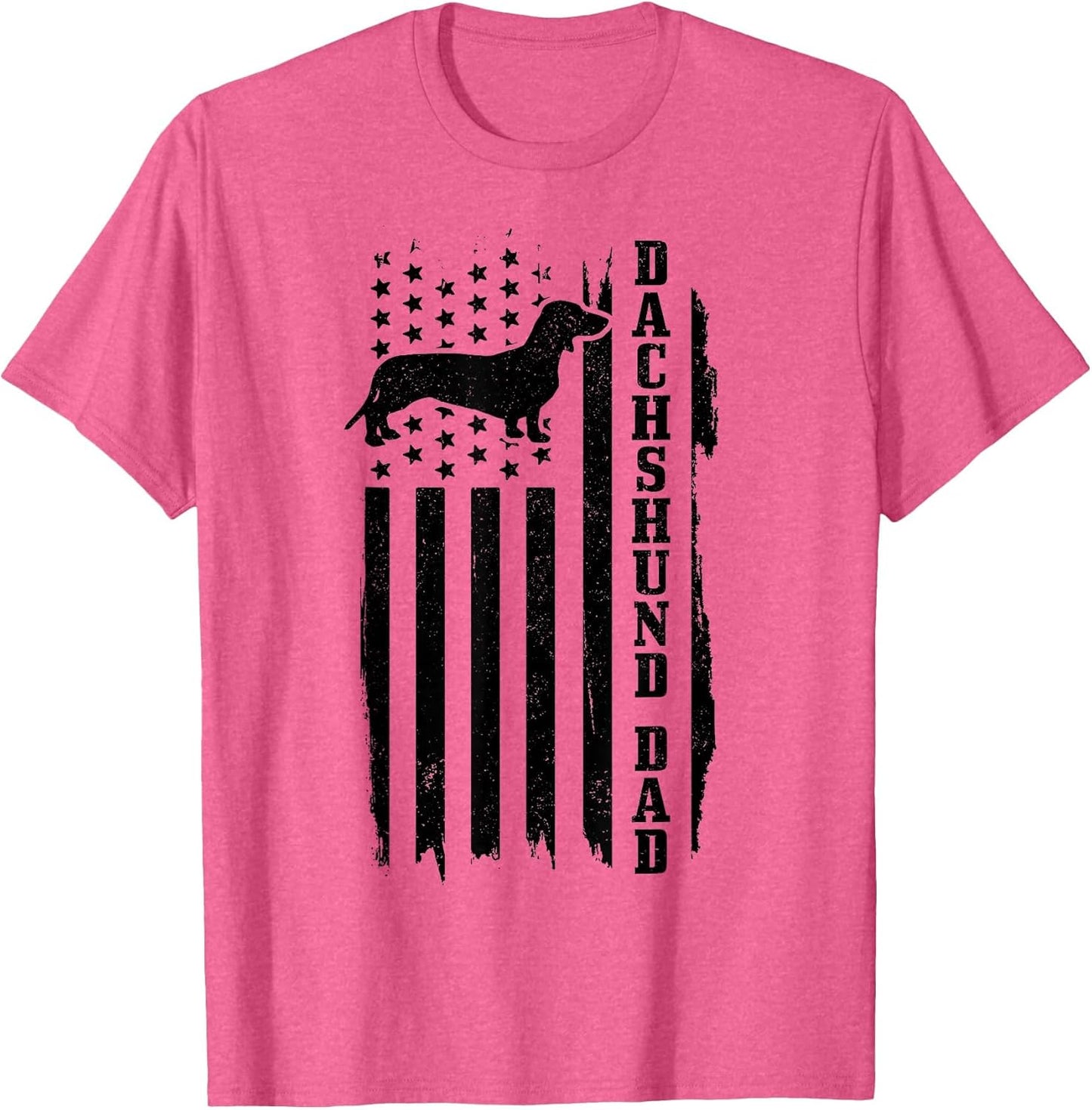Dachshund Dad Vintage American Flag