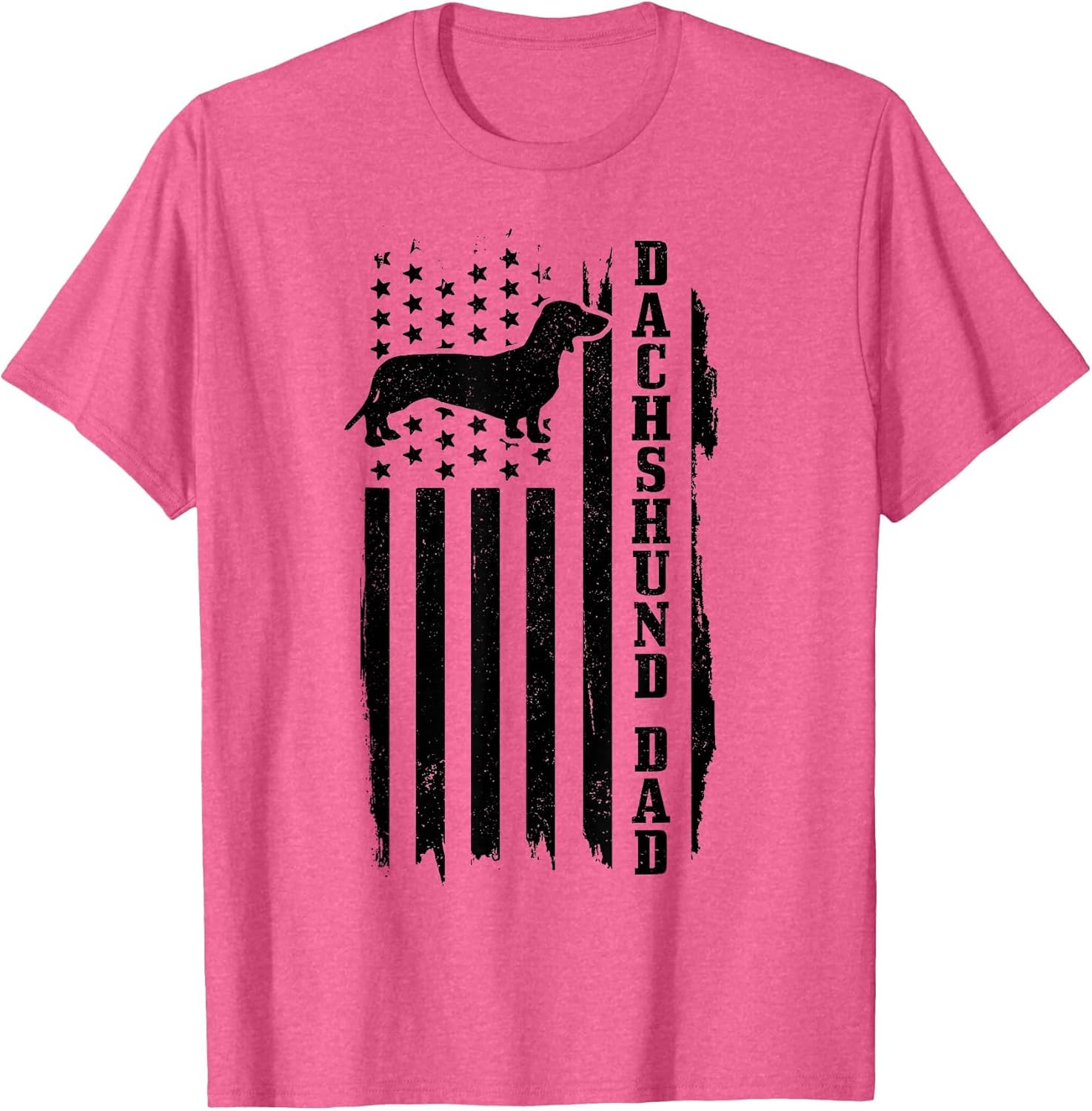 Dachshund Dad Vintage American Flag
