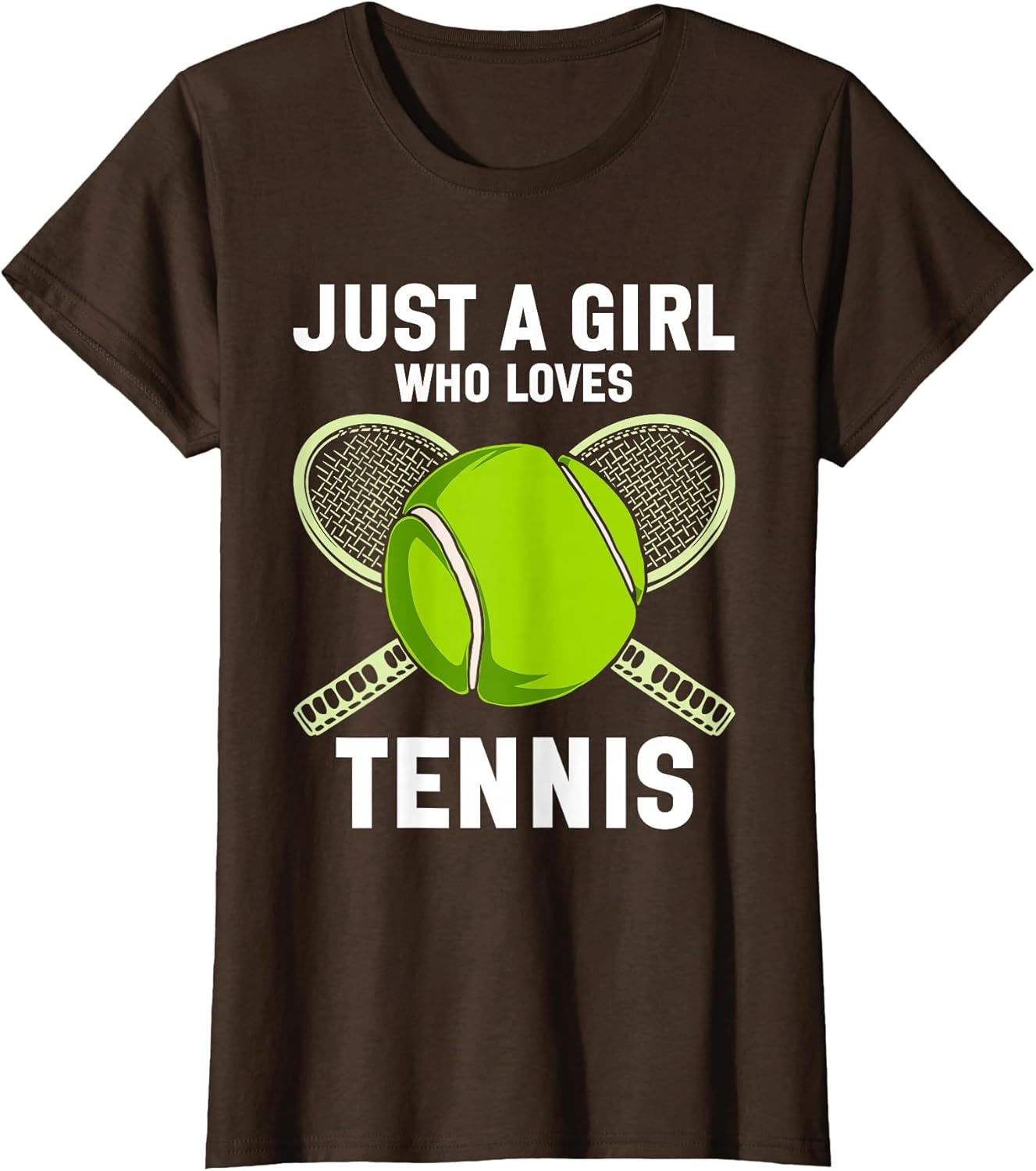 Just a Girl who Loves Tennis Player Funny Tennis Kids Girls