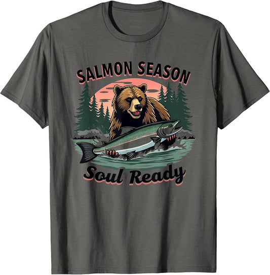 Salmon Season Soul Ready Bear Design