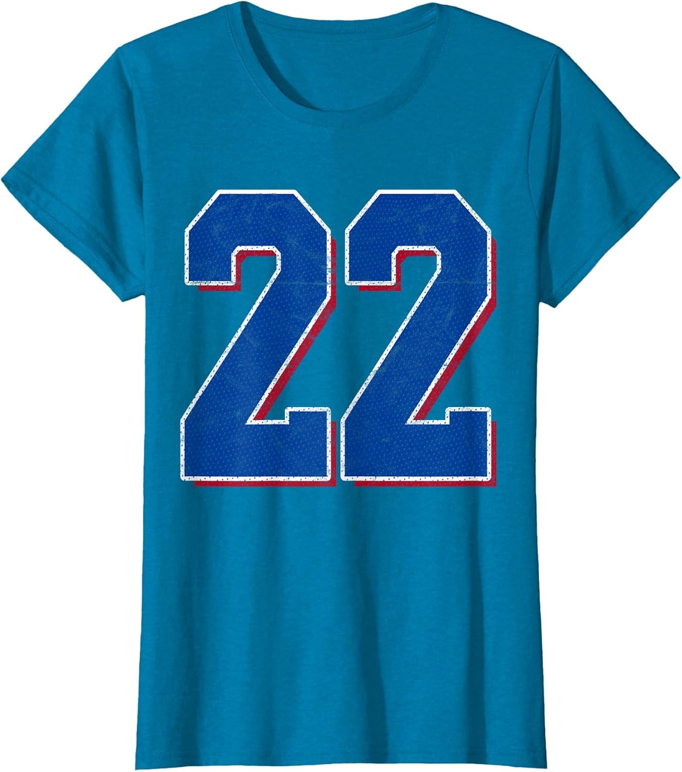 Number 22 Numbered Uniform Sports Team Jersey 22nd Birthday