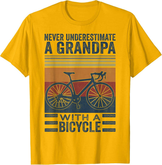 Cycling Grandpa Never Underestimate A Grandpa with A Bicycle
