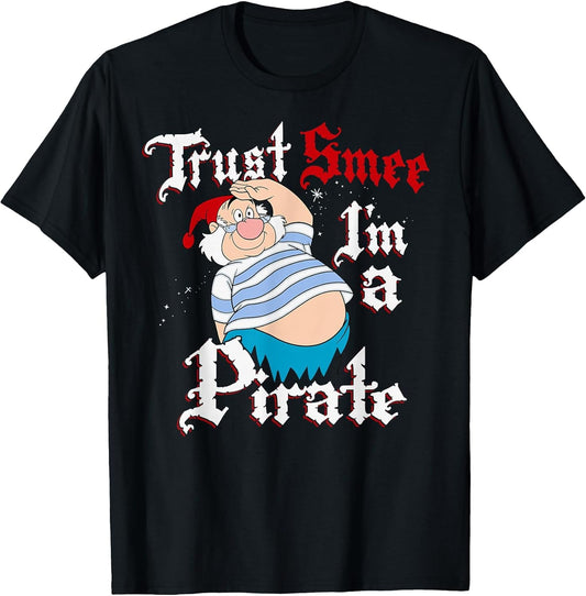 Disney Peter Pan Trust SMEE I'm A Pirate Salute , Men, Black, X-Large