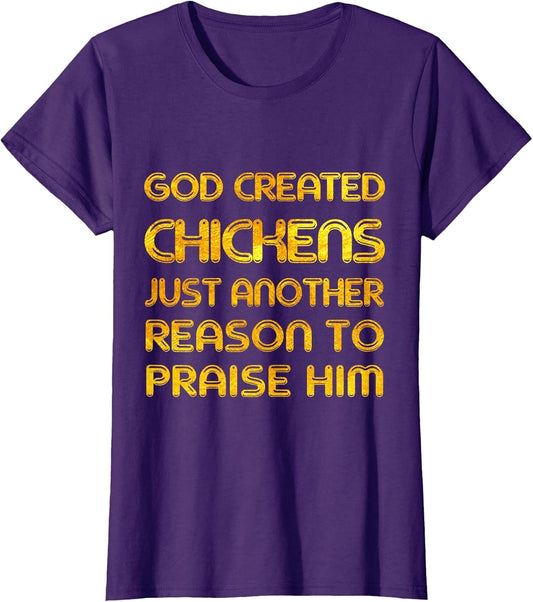Funny Chicken Lover Farmer Christian Believer Jesus Love