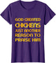 Funny Chicken Lover Farmer Christian Believer Jesus Love
