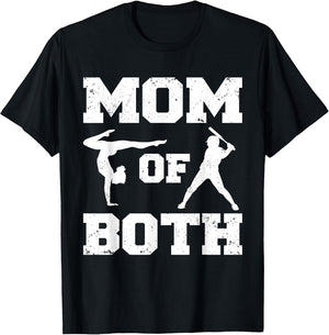 Mom of Both Funny Baseball Gymnastics Mom
