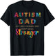 Autism Awareness Retro Vintage Tye Dye Autism Dad Stronger