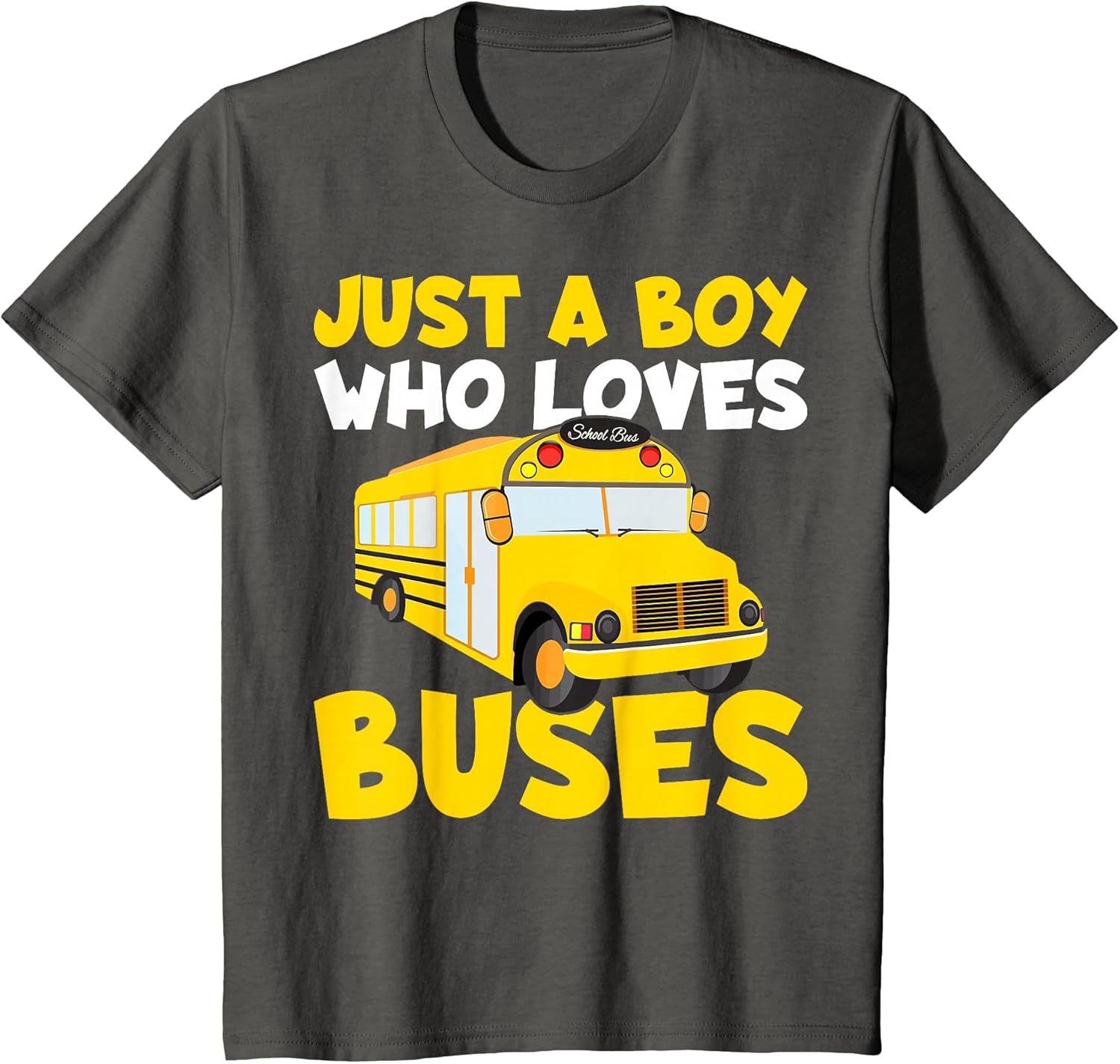 Kids School Bus Costume Just a Boy who Loves Buses