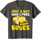 Kids School Bus Costume Just a Boy who Loves Buses