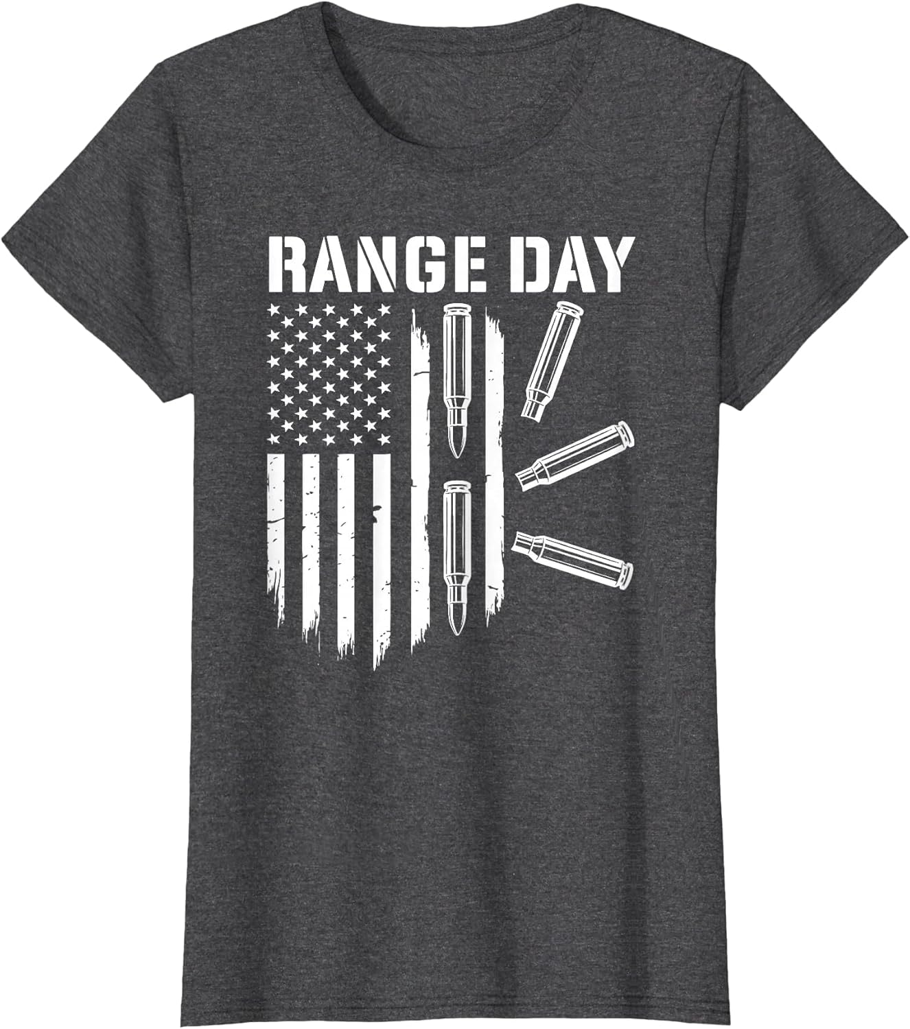 Military Rifle Range Day American Flag Bullet Semi Automatic