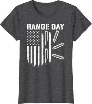 Military Rifle Range Day American Flag Bullet Semi Automatic