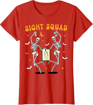 Skeleton Dancing Sight Squad Halloween Optometrist Optometry
