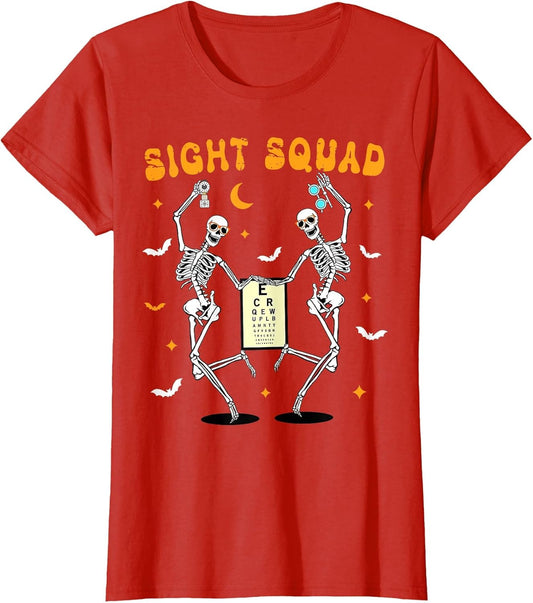 Skeleton Dancing Sight Squad Halloween Optometrist Optometry