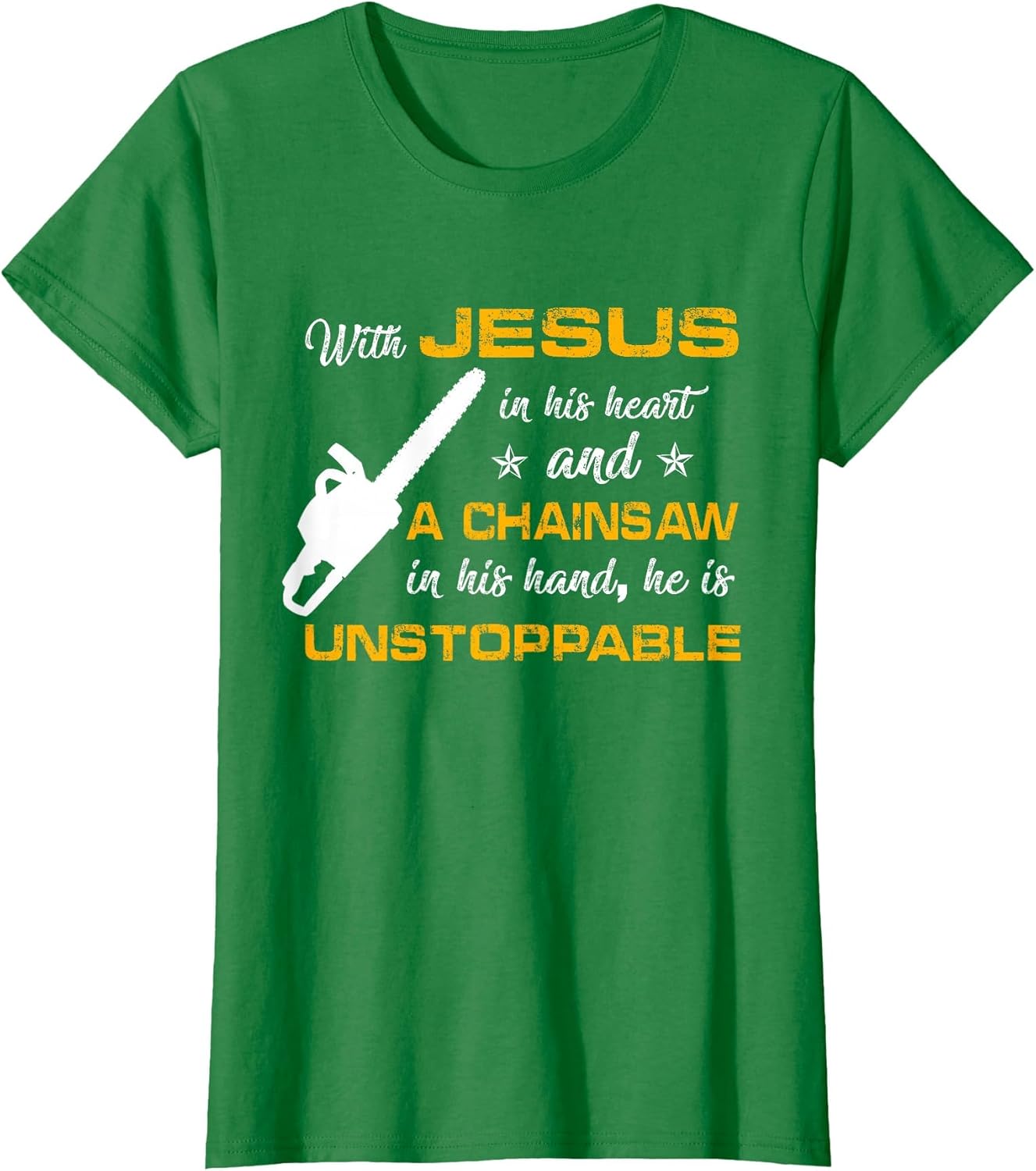 with Jesus in His Heart Chainsaw in His Hand Chainsaw Man