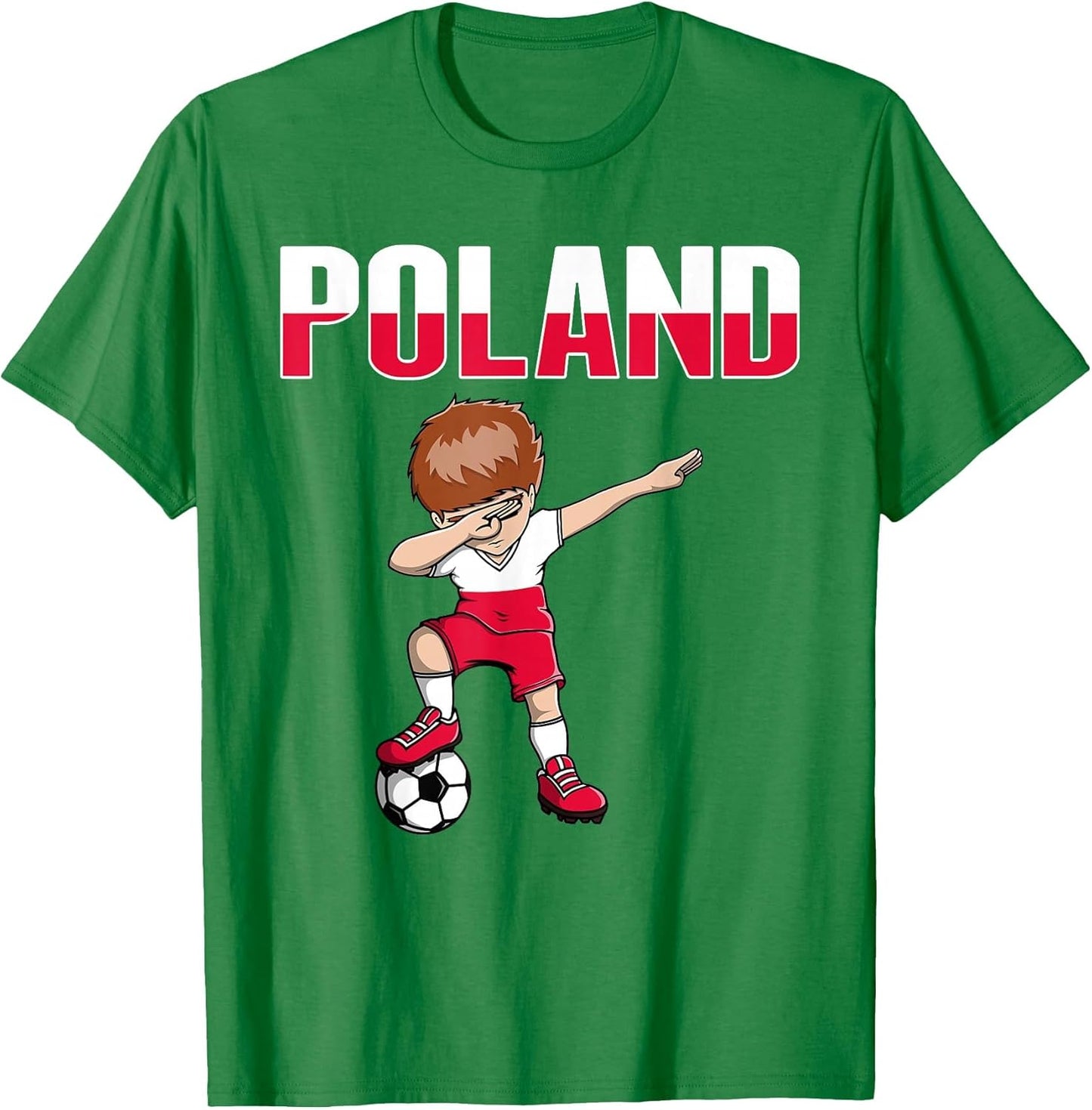 Dabbing Soccer Boy Poland Soccer Fans Jersey Polish Football
