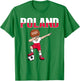 Dabbing Soccer Boy Poland Soccer Fans Jersey Polish Football