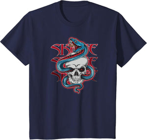 Skateboard Skate Skull & Snake Design