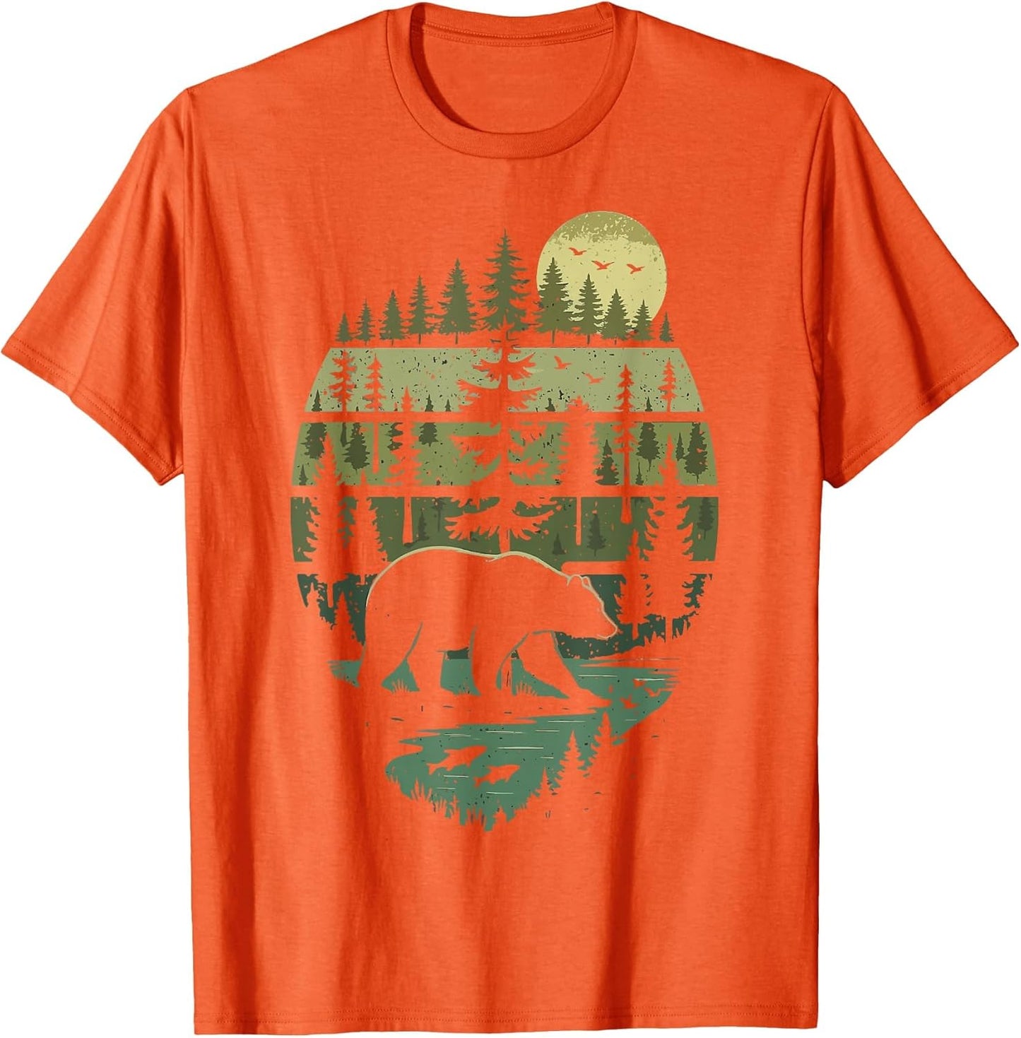 Nature Bear Forest Retro Nature