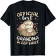 Official Best Grandma Sleep Shirt, Mother's Day Cute Sloths
