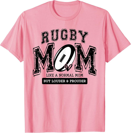 Loud Proud Rugby Mom Rugby Player Mama Family Funny Cute