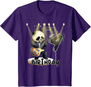Children's Fashion Panda Bear 4th Birthday It's My Birthday