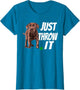 Funny Chocolate Labrador Retriever Just Throw It Lab Dog