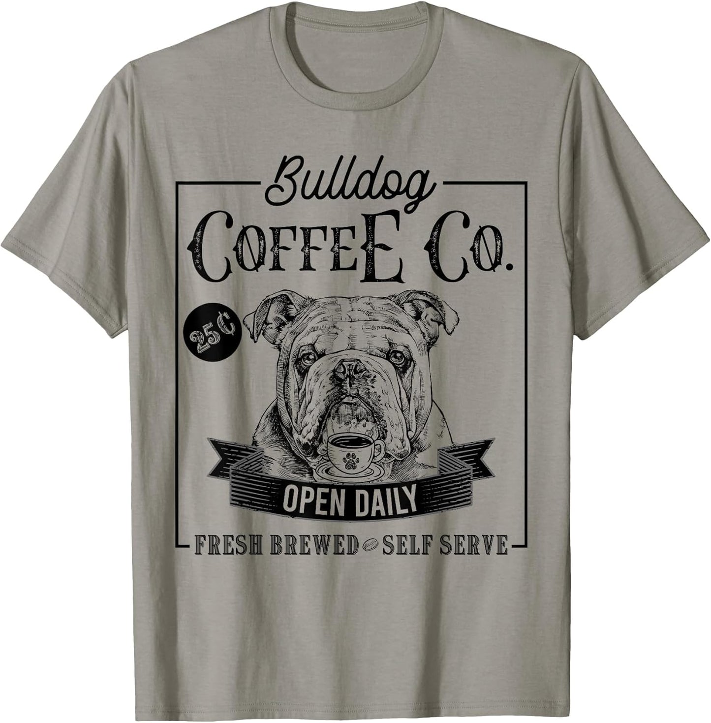 Retro English Bulldog Coffee Funny Dog Mom Coffee Lover
