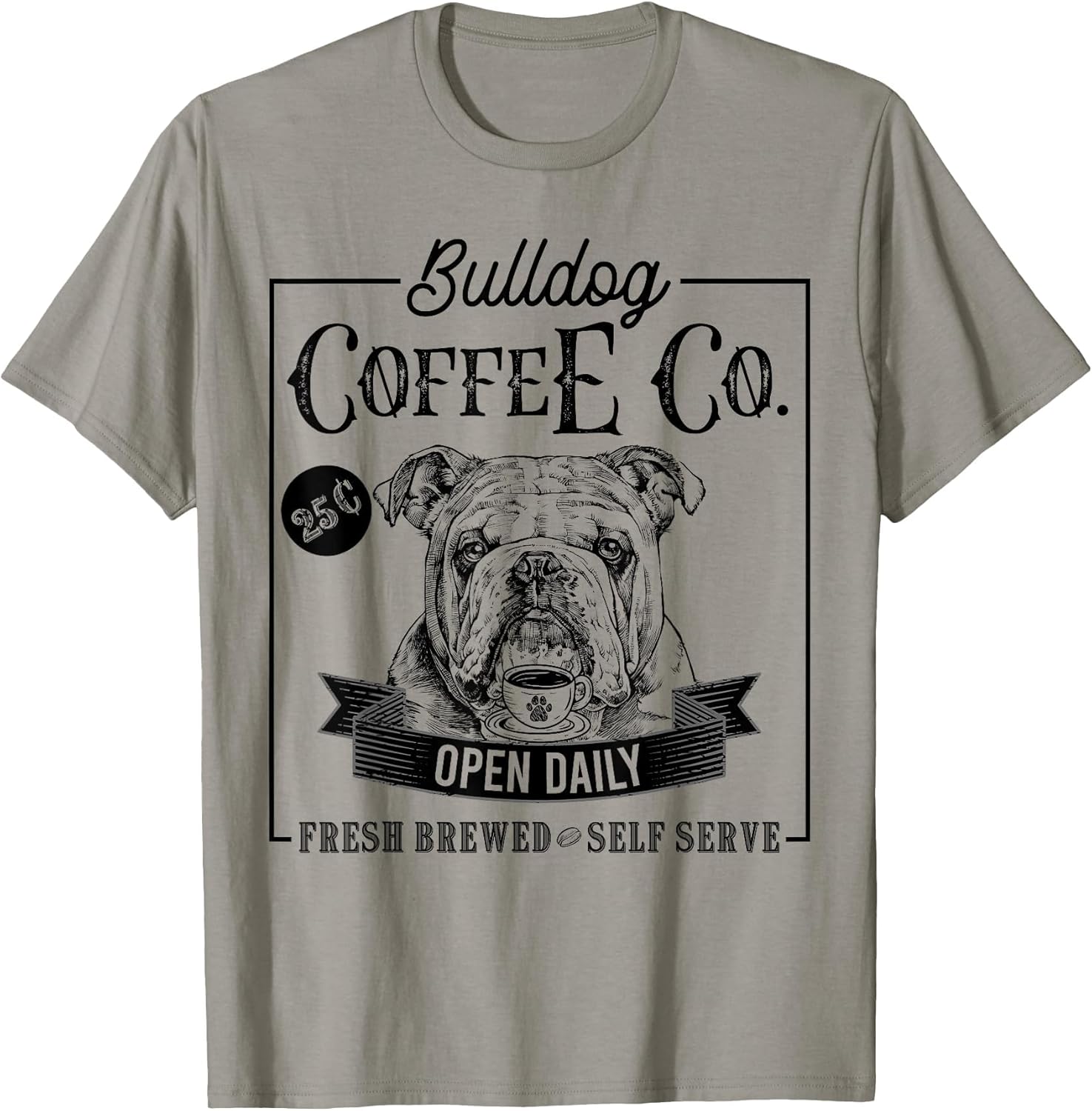 Retro English Bulldog Coffee Funny Dog Mom Coffee Lover