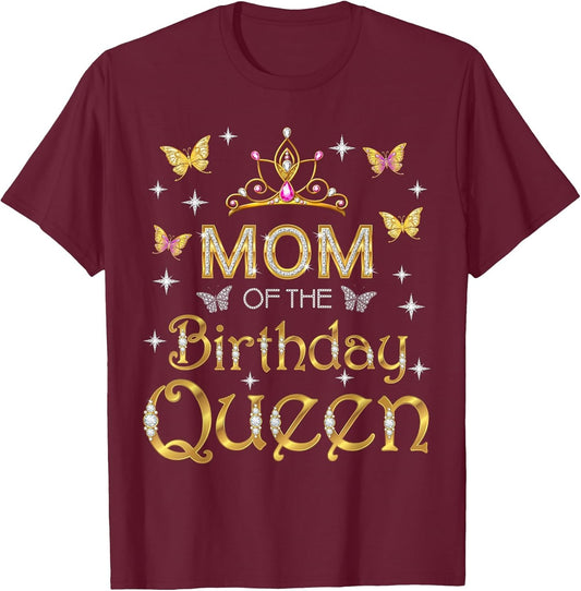 Mom of The Birthday Queen Birthday Party Family Matching