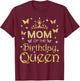 Mom of The Birthday Queen Birthday Party Family Matching