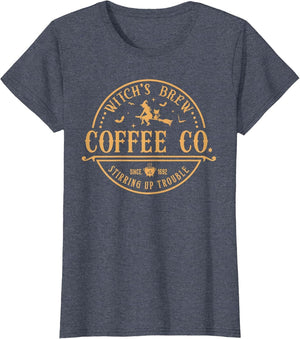 Witch's Brew Coffee Co Stirring Up Trouble Funny Halloween