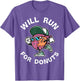 Runner Will Run for Donuts Funny Runner Marathon Running