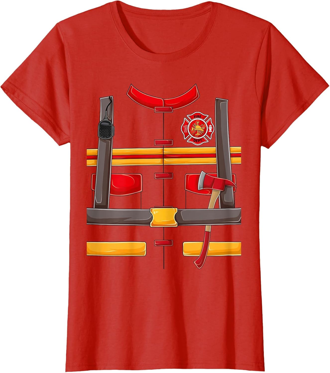 Firefighter Fireman Halloween Costume for Boys Kids Men DIY
