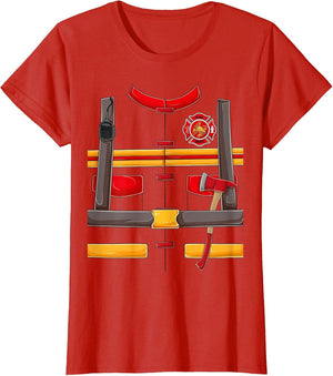 Firefighter Fireman Halloween Costume for Boys Kids Men DIY