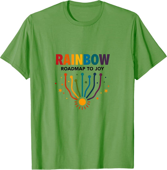 Rainbow Roadmap to Joy Inspirational Design