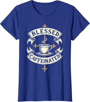 Blessed and Caffeinated Clergy Coffee Design