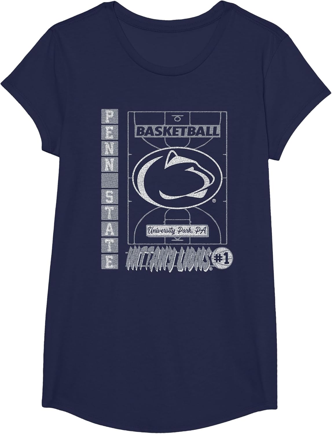 Penn State Nittany Lions Basketball Vintage Court Navy