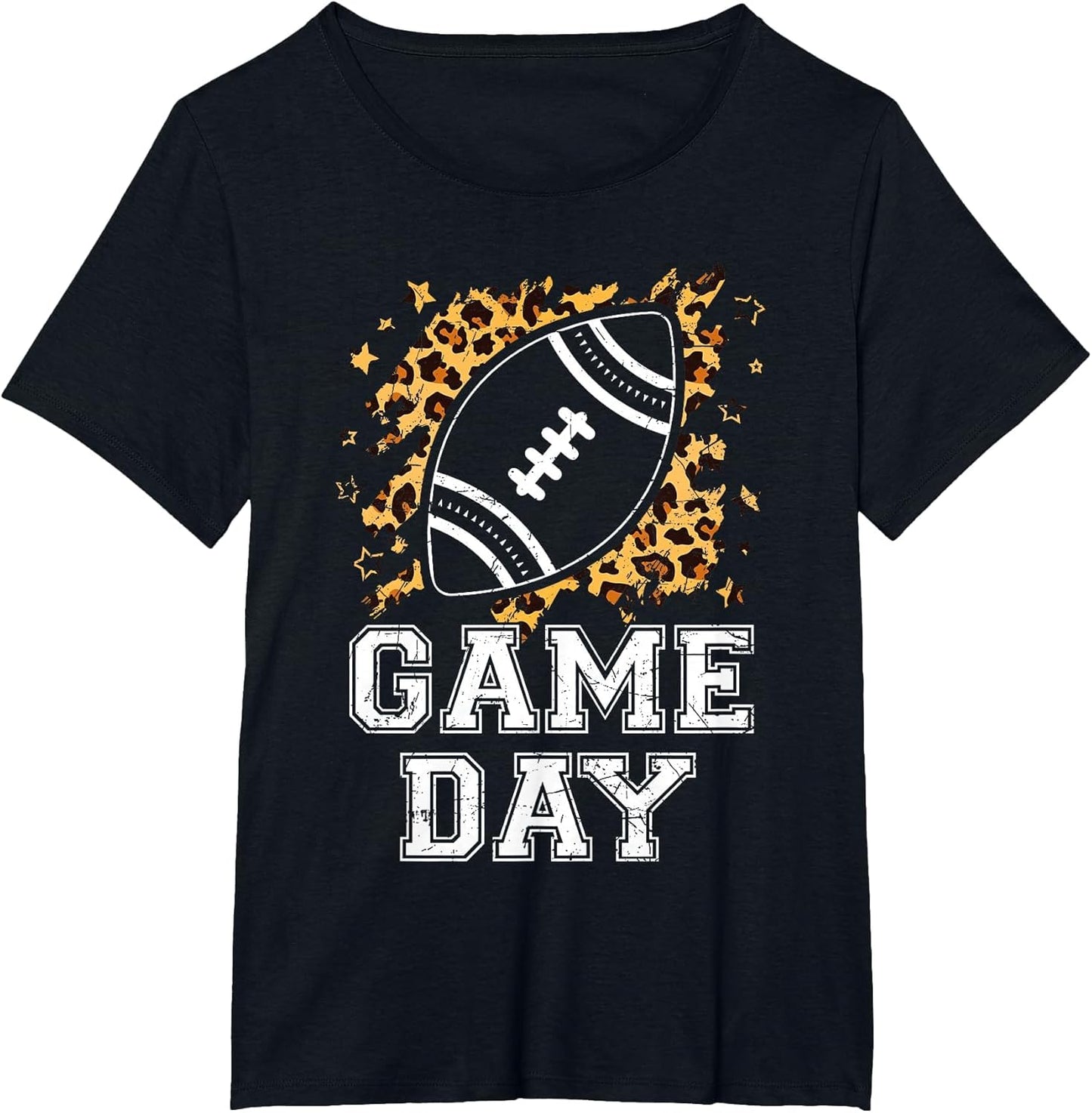 American Football Game Day Leopard Print Funny Sport Lover