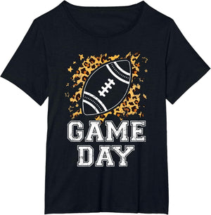 American Football Game Day Leopard Print Funny Sport Lover