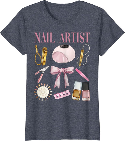 Vintage Coquette Bow Aesthetic Nail Tech Nail Technician