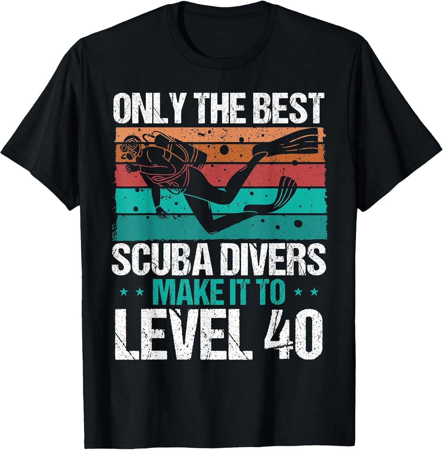 40 Birthday Scuba Diving Level 40 Year Old Diver Snorkeling