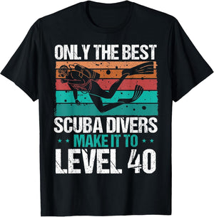 40 Birthday Scuba Diving Level 40 Year Old Diver Snorkeling