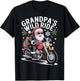 Funny Grandpa's Biker Ride Christmas Motorcycle Santa Bike