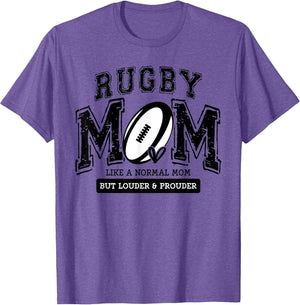 Loud Proud Rugby Mom Rugby Player Mama Family Funny Cute
