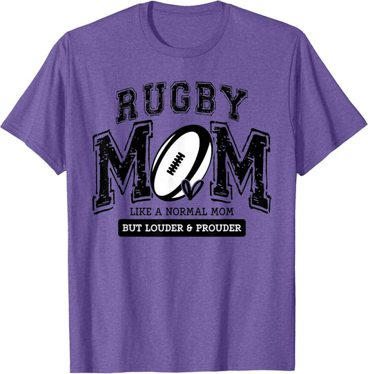 Loud Proud Rugby Mom Rugby Player Mama Family Funny Cute